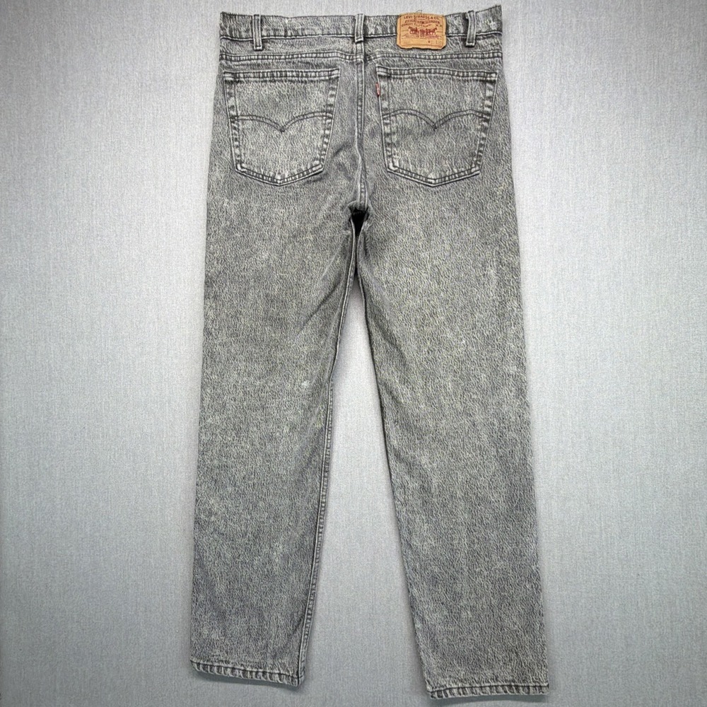 VTG Levis 505‎ Jeans Mens 38x32 (Fits 36x30) Stone Acid Wash Denim Made USA 80s